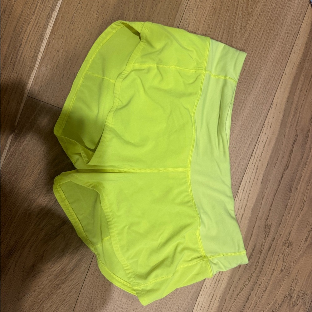 Lululemon Athletica Vibrant Yellow Shorts